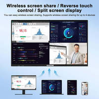 Pizarra Interactiva Digital con Pantalla Táctil Móvil de 86 Pulgadas, Pantalla Plana Interactiva Maxhub
