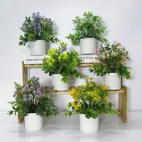 Piante per il viso commercio all'ingrosso decorativo per interni artificiali per la decorazione di piante in plastica artificiale Mini succulente