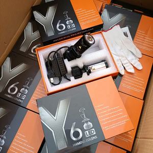 Y6 MAX H4 Mini Bi объектив проектор 72 Вт <span class=keywords><strong>2</strong></span>,5 дюймов лазерный светодиодный Белый Автомобильный фары для BMW для Honda Golf дальнего света 12 В Новый 6000k C - Product Image 3