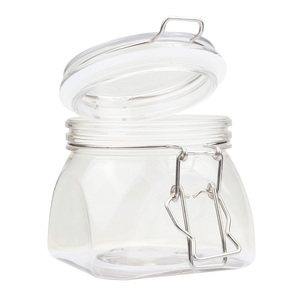 Wholesale Preserve Freshness 500ml 17oz Clear Metal Closure Food Grade Plastic Canister for Food - Product Image 3