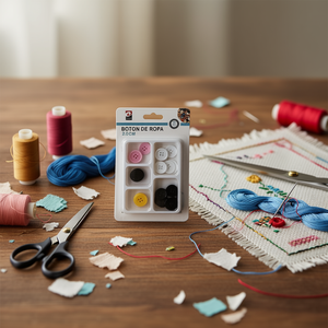 Botón de Plástico de 32 cm y 5 Secciones, Accesorio de Costura de Estilo Simple para Aplicaciones de Bordado - Product Image 3