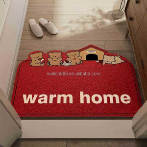 <span class=keywords><strong>Tapis</strong></span> de porte en PVC tissé personnalisé avec imprimé <span class=keywords><strong>chien</strong></span> original, antidérapant, imperméable, en fibre de coco, <span class=keywords><strong>tapis</strong></span> pour animaux de compagnie, <span class=keywords><strong>tapis</strong></span> nouilles pour la maison et l'hôtel - Product Image 5