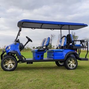Nouveau modèle Mini voiturette de golf électrique avec batterie au lithium 72V 6 places Buggy levé - Product Image 5