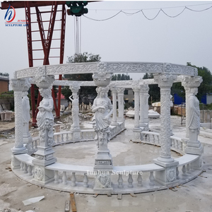 Estatua de mármol de paisaje grande para exteriores, Gazebo de columna - Product Image 5