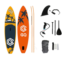 Planche de paddle gonflable personnalisée OEM 335x81x15cm GQ-COCO avec pagaie, pompe, sac à dos et leash