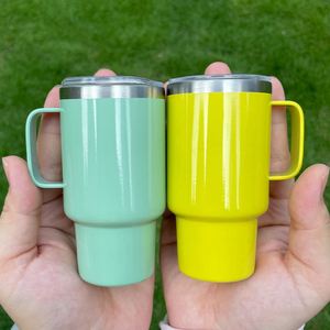 Verres à shot en acier inoxydable de 3 oz avec poignée, couvercle et pailles métalliques, supports vierges multicolores pour sublimation, pour fêtes d'anniversaire, vente en gros - Product Image 2