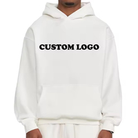 Sweat-shirts à capuche pour hommes grande taille, polaire, pull à épaules tombantes, streetwear, lourd, personnalisable, surdimensionné, sweat-shirt pour hommes