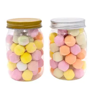 Balles à sel en acier inoxydable pour enfants, Mini balles de bain, mignonnes, en or <span class=keywords><strong>rose</strong></span>, bonbon naturelle, en vrac, couleurs arc-en-ciel, - Product Image 1