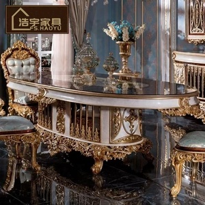 Muebles antiguos para el hogar, juegos de mesa de comedor de lujo - Product Image 4