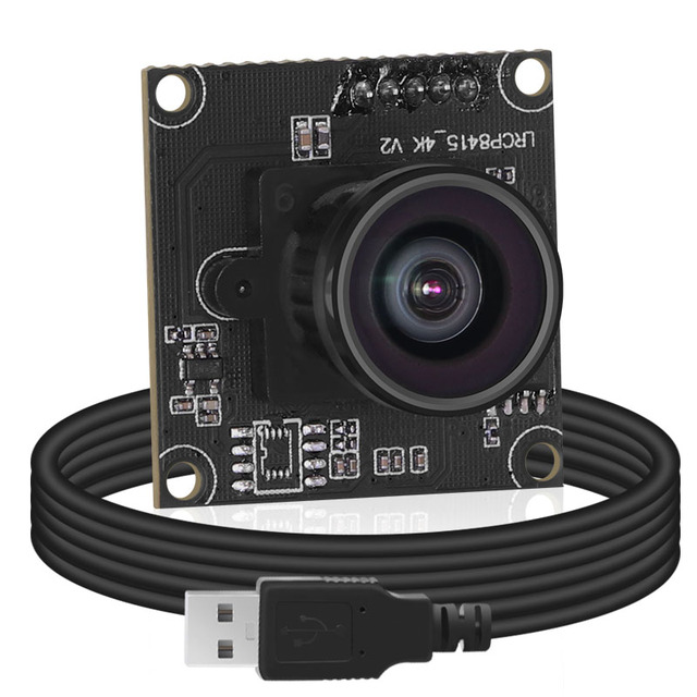 8MP IMX415 32mm 2.6mm 120Degree Wide Angle Lens 4K UVC Mini Industrial Machine Vision USB Free  Drive Camera Module