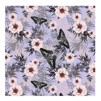 Tissu de couleur pêche, impression numérique sur tissu, 1 pièce, offre spéciale chinoise, design floral, doux, pour vêtement été 200558