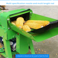 Décortiqueuse de maïs promotionnelle avec moteur, en acier inoxydable, efficacité de 99,9 %, capacité de 1000 kg/h