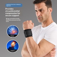 Attelle de compression en néoprène respirante et anti-transpiration pour le soutien du poignet, idéale pour le basketball et le badminton, et pour le soin des tendons.