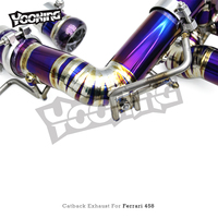 Silencieux de course à soupape OEM pour Ferrari 458 Italia/Spider F136 V8 4.5L 2011-2016, échappement Catback Valvetronic en titane