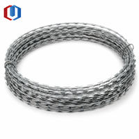 Fil barbelé simple en spirale pour commande en gros, 30-110 cm, diamètre personnalisé pour le développement immobilier