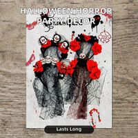 Costumes de cosplay Squelette Rose morte Toile d'araignée Fleur Œil de mort Mamanita Mariée Fête Madeshine Adulte Halloween Film d'horreur Maquillage