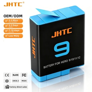 <span class=keywords><strong>Batterie</strong></span> rechargeable JHTC 1800mAh pour caméra Hero 9/10/11/12 noire - En stock - Product Image 2