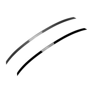 Audi Rear Spoiler Ducktail Piano <b>Black</b> Carbon Fiber Texture ABS <b>Trunk</b> Lip 2017-2024 A4 B9 S4 - Product Image 5