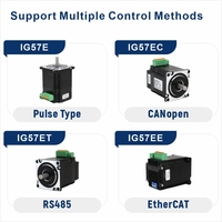 Motor paso a paso inteligente Nema 24 ODM/OEM integrado de amplio voltaje 24-60V 2.2Nm, servomotor de bucle cerrado de 2 fases con controlador incorporado