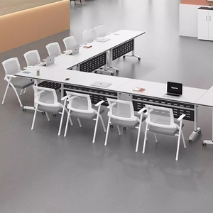 Nội thất văn phòng hiện đại gấp mô-đun đào tạo Bàn hội nghị có thể gập lại Bàn họp phòng họp Bàn Đào tạo - Product Image 2