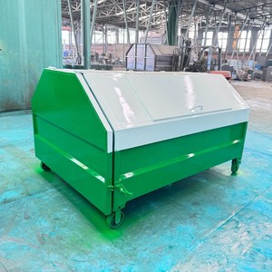 Rural street vehicle-mounted sanitation molded garbage bins, park mobile garbage bins with wheels and detachable carbon steel - Product Image 3