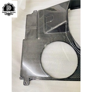 Cubierta de ventilador de radiador de fibra de carbono para coche, ajuste Interior de ajuste para 1993-1998 <span class=keywords><strong>Supra</strong></span> MK4 DD - Product Image 5