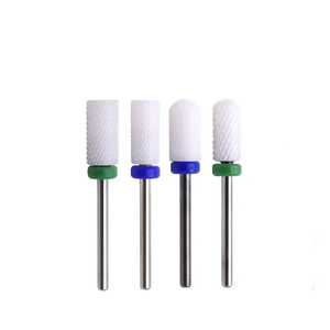6.6mm Coated Large Barrel Ceramic Nail <b>Drill</b> <b>Bit</b> Grit C M F for Salon Manicure Gel Removal - Product Image 1
