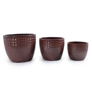 Trang trí hiện đại lớn Vòng đất nung gốm chậu trồng cho sử dụng trong nhà - Product Image 4