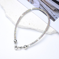 Gantungan Kunci Gelang Kristal Berkilau Berlian Imitasi Rhinestone, Tali Lanyard Kosong Grosir, Tali Pergelangan Tangan untuk Casing Ponsel, Aksesoris Gantungan Kunci Mobil