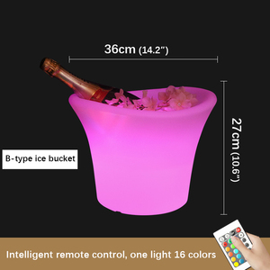 Bầu không khí ánh sáng LED Ice Bucket bảng đèn sáng tạo Bar rượu bia điều khiển từ xa 16 màu sạc <span class=keywords><strong>USB</strong></span> Đèn trang trí - Product Image 6