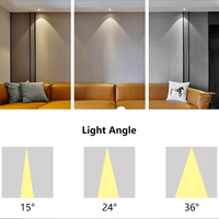 Projecteur LED Dimmable de Haute Qualité, Moderne, Miniature, Anti-Éblouissement, en Aluminium, pour Intérieur, Résidentiel, Hôtel, Maison, 7W 12W, CRI 90