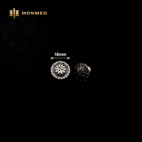 Kancing Tekan Kuningan HONMEO untuk Jeans, Bebas Nikel, Kancing Logam untuk Jeans Denim 15mm 17mm Tersedia, Kancing Logam Denim Berukir