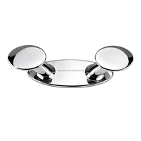 Bouée d'amarrage elliptique en acier inoxydable 316 poli miroir pour pont de yacht et bateau, production en série
