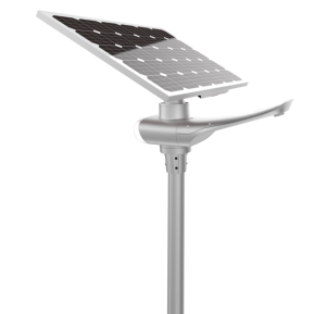 Lampadaire solaire LED étanche IP67 de 30W, 40W, 50W, adapté pour les routes et les parcs à thème, éclairage extérieur intégré pour jardin - Product Image 1