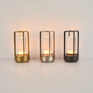 Luxurious Metal Cordless Table Lamp Rechargeable LED Desk <b>Light</b> Touch Dimmable for Bar Restaurant Hotel Cafe Decor - Product Image 3