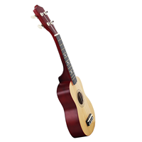 Oem Musical Instrument Factory 21-inch soprano Basswood Plywood Body Ukulele with Nylon String