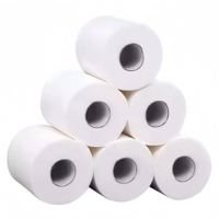 Rouleaux de serviettes de toilette monocouche 220 feuilles, résistants et doux, pour toilettes commerciales, restaurants, hôtels, emballés en vrac