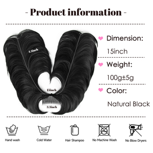 AliLeader Chignon synthétique avec peigne latéral malpropre Clip en chignon polyvalent pour femmes Usage quotidien - Product Image 2