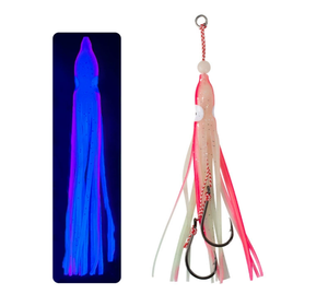 Nuovo Design artificiale luminoso polpo gonne <span class=keywords><strong>di</strong></span> calamaro gancio per pesca morbida esche a doppia assistenza ganci - Product Image 3