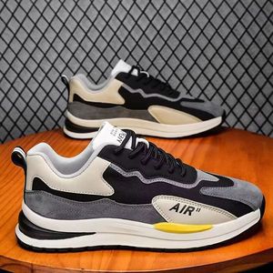 Zapatillas Casuales para Hombre al por Mayor de Fábrica - Negras, Grises, Beige, Estilo Deportivo, Ligeras, Transpirables, para Caminar - Product Image 1