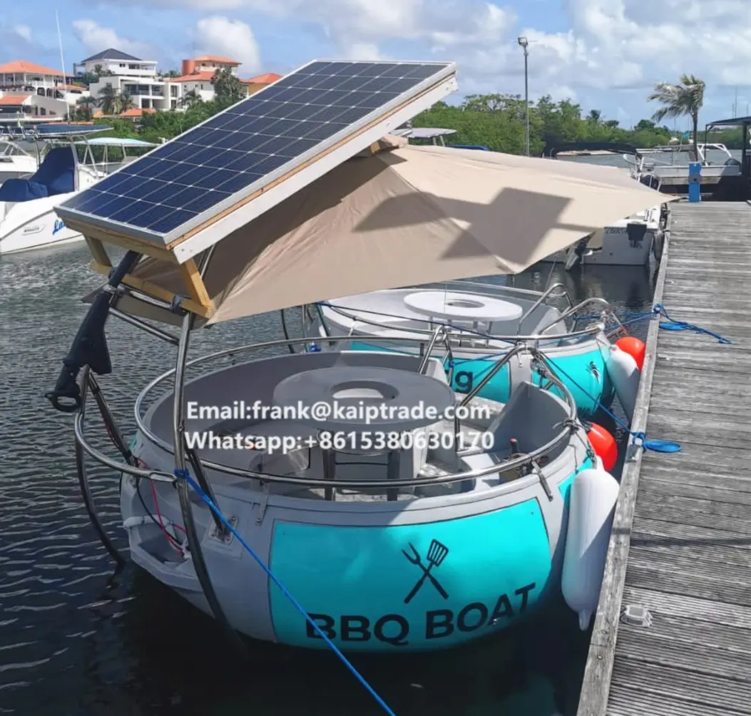 Zonne-energie Elektrische Water Taxi Rivier Ronde Donut Boot Polycraft Poly Genoegen Peddle Boten Fabrikanten Banaan Boot Prijs