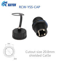 Hochwertiger RJ45 Abgeschirmter Netzwerkanschluss Ethernet-Verlängerung Staubdichter Panelmontierbarer AP Gerader Kopf Outdoor-Koppler