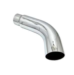Haute qualité 4-5, 5-6, 4-7, 5-8 pouces embout d'échappement silencieux matériau chromé coude tuyau pour système d'échappement - Product Image 4