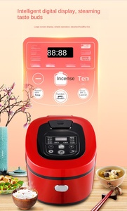 Wholesale Digital Programmable Smart, Home Appointment Timing Auto Keep Warm Black Rice Cookers <strong>With</strong> Steam and Rinse Basket