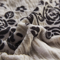 Ensemble de lit de luxe en polyester-lait gothique européen rose 4 pièces ensemble de housse de couette élégante