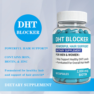 Bitkisel Karışım Saç Dökülmesine Karşı Takviye Edici Biotin DHT Engelleyici Kapsüller Saw Palmetto Bambu Özü Saç Uzatma İçin - Yeşil Güzellik Ürünü - Product Image 3