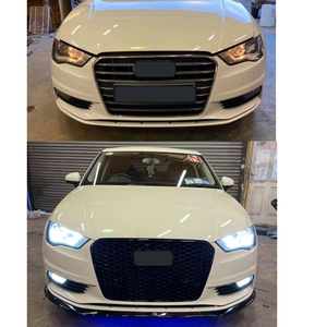 Grille de <span class=keywords><strong>calandre</strong></span> RS3 de style Q pour <span class=keywords><strong>A3</strong></span>/S3 <span class=keywords><strong>8V</strong></span> (2014-2016) berline/hayon OEM noir brillant/Chrome <span class=keywords><strong>calandre</strong></span> pour <span class=keywords><strong>A3</strong></span> S3 <span class=keywords><strong>8V</strong></span> pré-lifting - Product Image 5