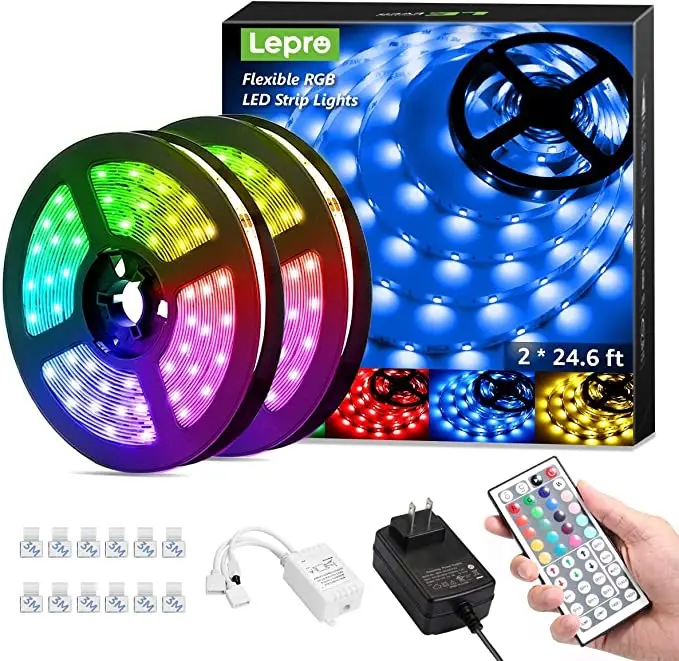 원격 제어 Led 스트립 5050 12v 5m 10m Led 스트립 5050 RGB LED 스트립 조명