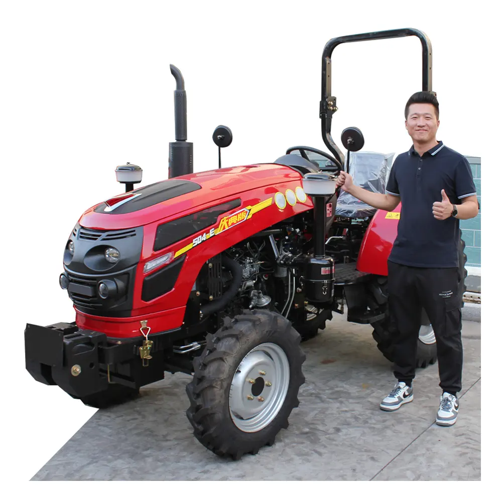 Tractor agrícola de 4 ruedas, mini tractor agrícola compacto de 4x4, 25hp, 40hp, 45hp, 50hp, 30, 60 hp, 4wd