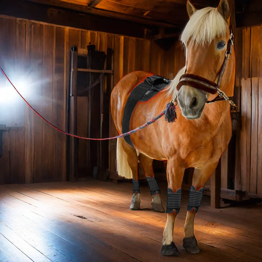 Animal horse pet use pulsed LED therapy pad red infrared belt